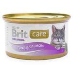 Упаковка консервов 48 шт Brit Care Tuna & Salmon